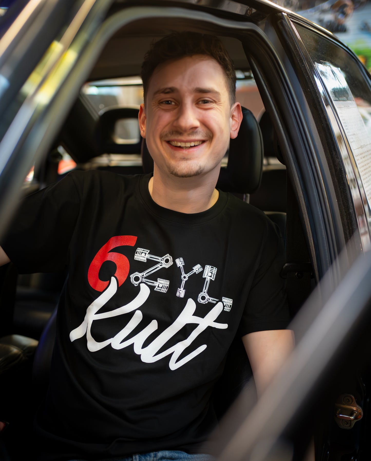 T-Shirt -6Zyl Kult- schwarz