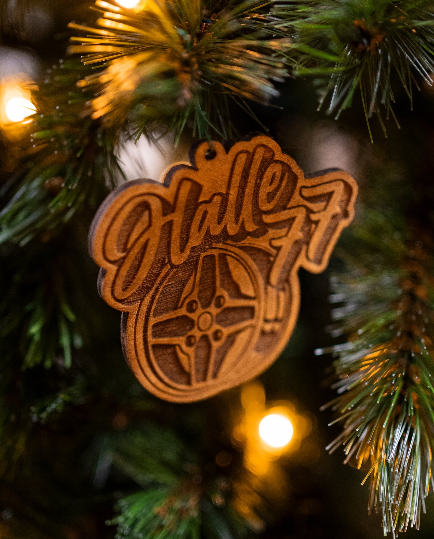 6 Christbaumanhänger -Halle77-