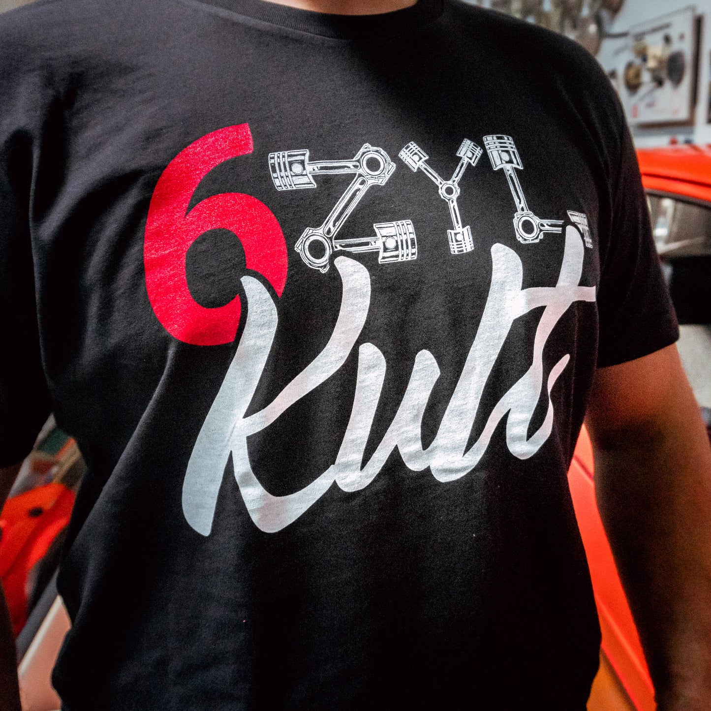 T-Shirt -6Zyl Kult- schwarz