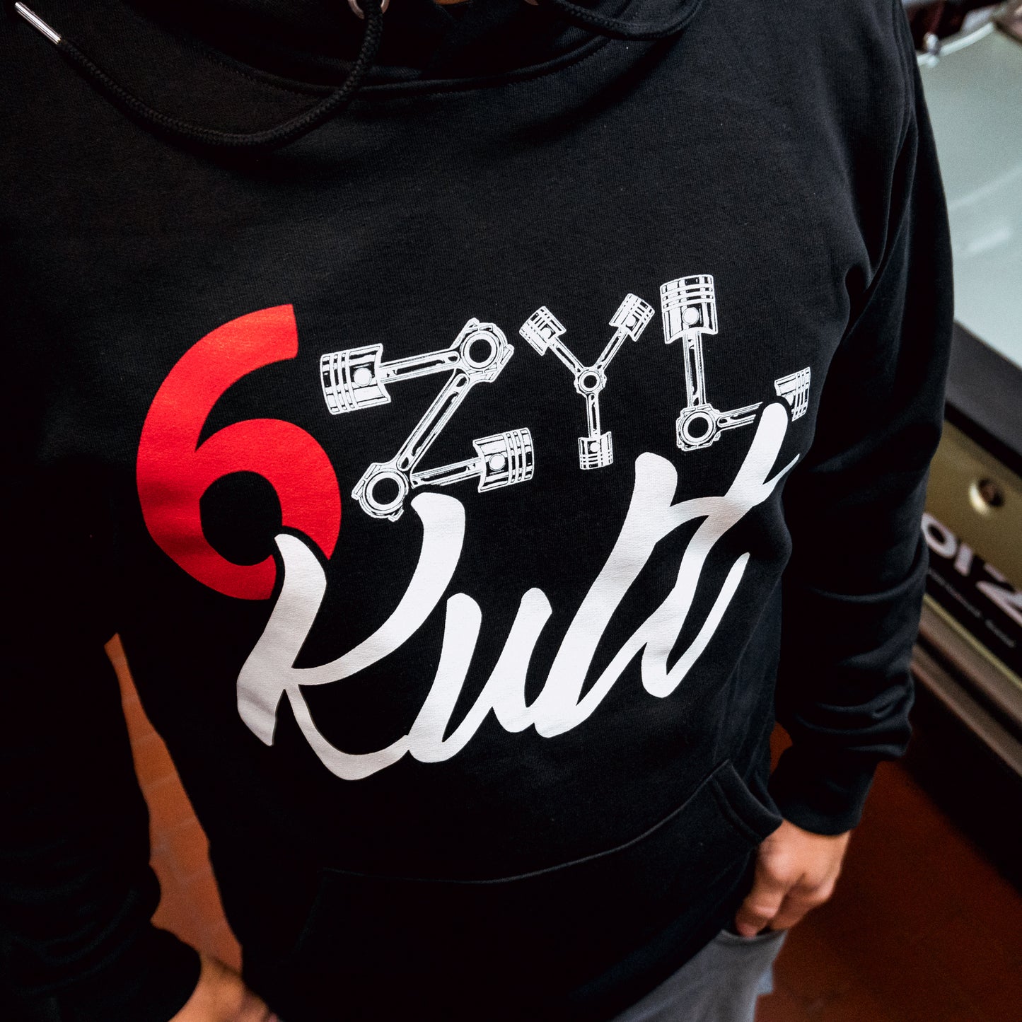 Hoodie -6Zyl Kult-
