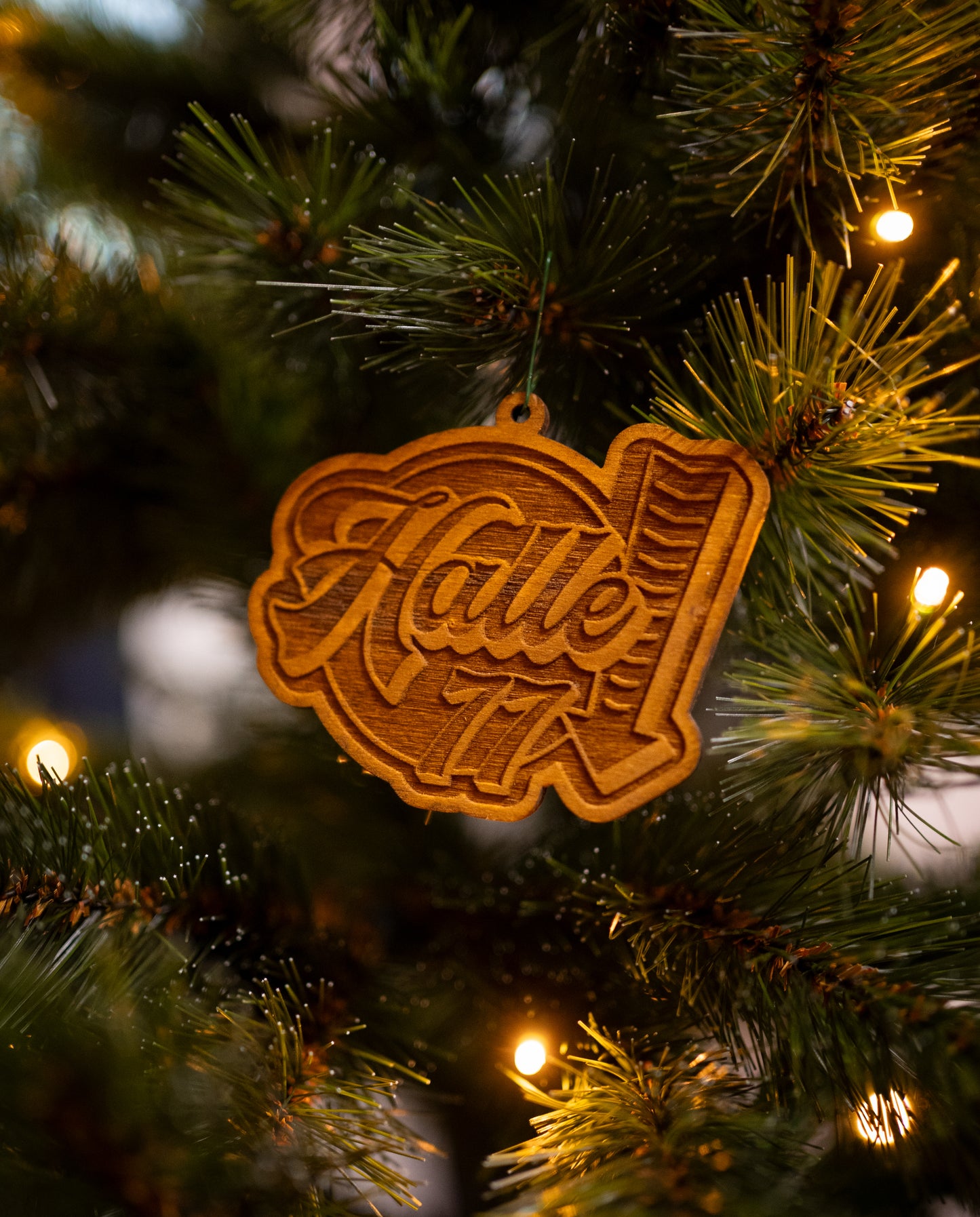 6 Christbaumanhänger -Halle77-