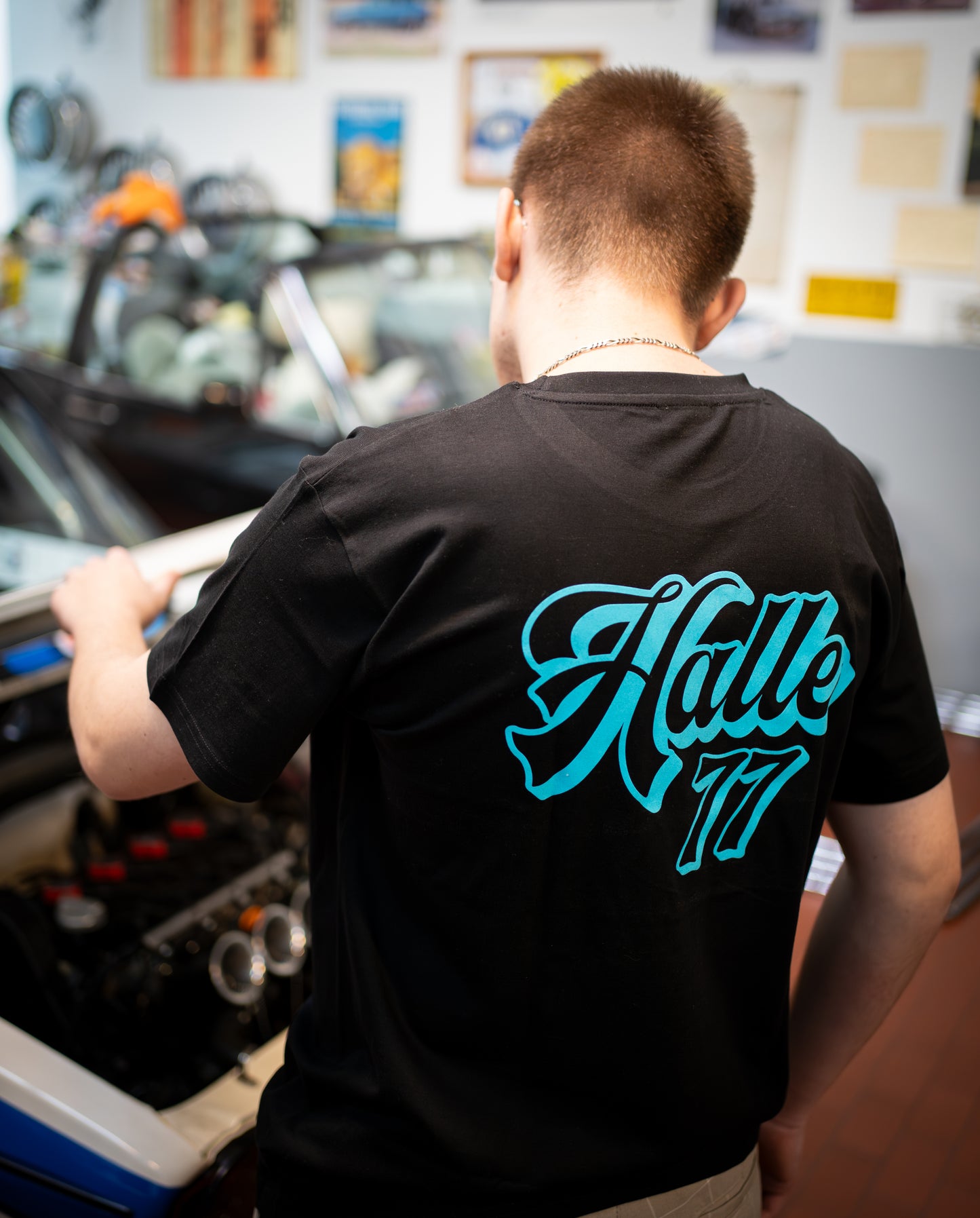 T-Shirt -Halle77 türkis-