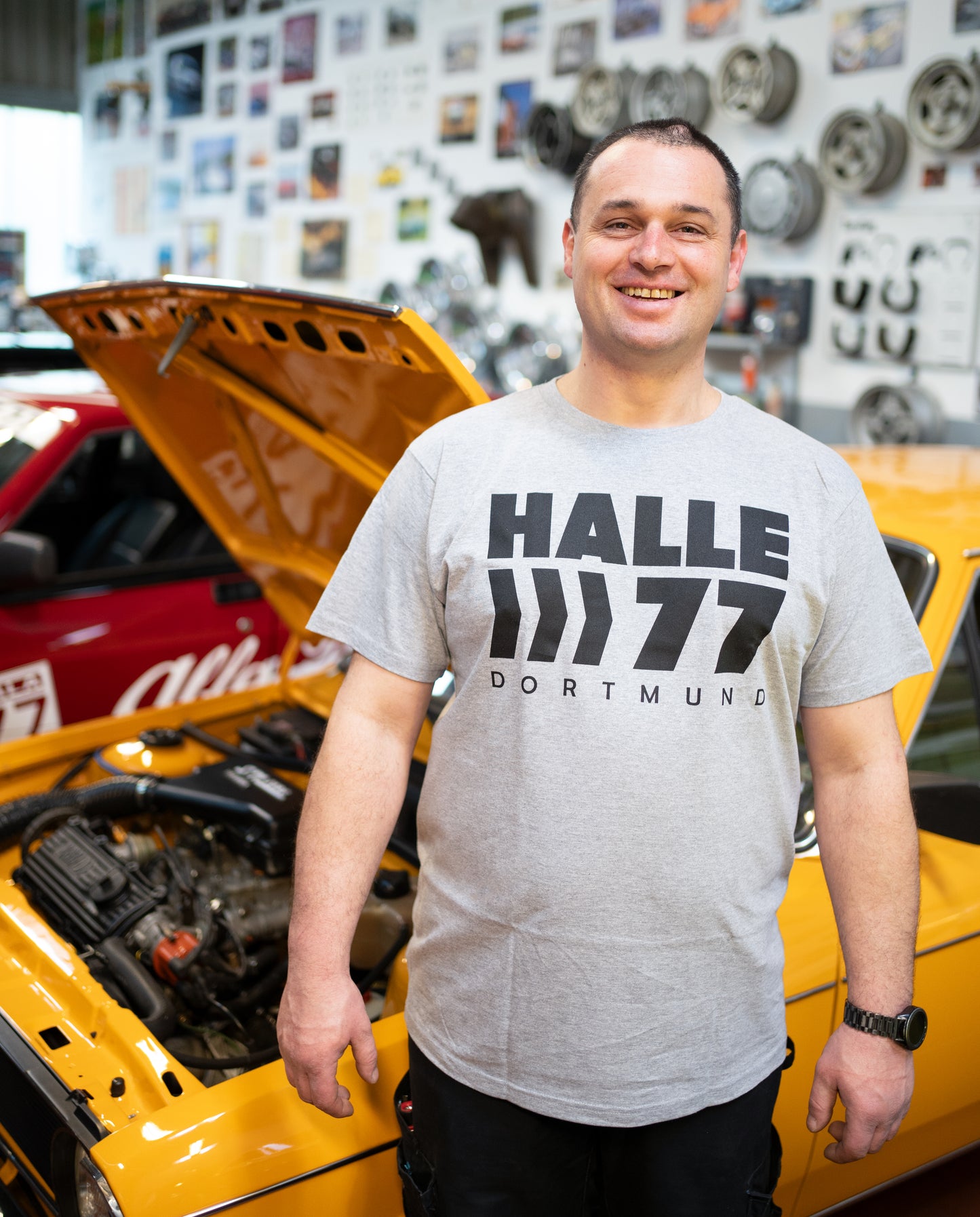 T-Shirt -Halle 77 Dortmund- meliert