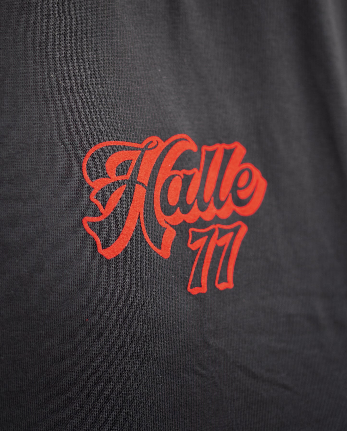 T-Shirt -Halle77- mit Rückendruck