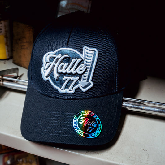 Snapback Curved Cap -Halle77- Navy