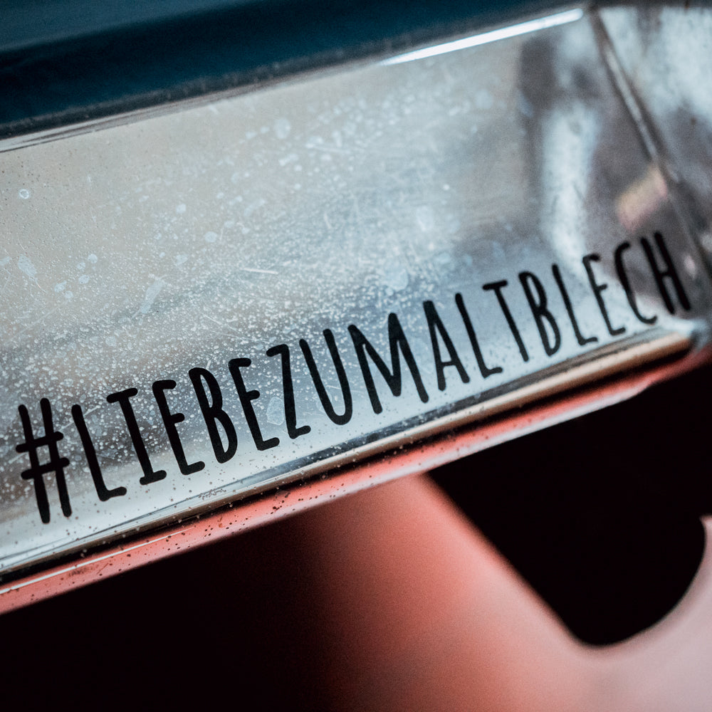 Aufkleber #liebezumaltblech